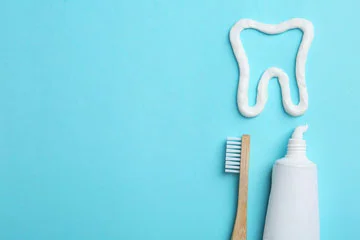 Toothbrush and a Toothpaste your teeth best friends